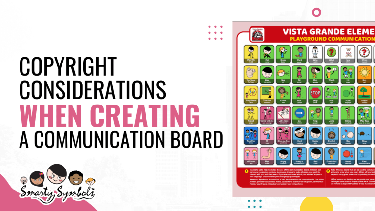 Copyright considerations when creating a communication board