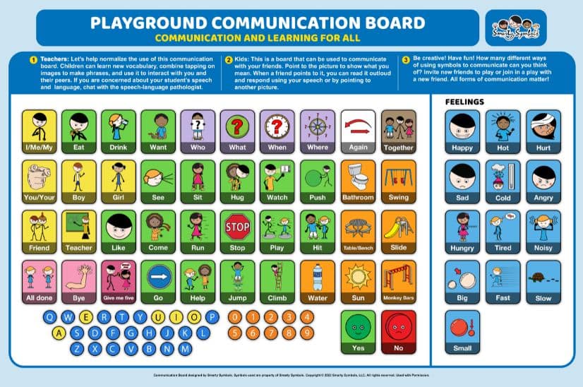purchase a school playground communication board by smarty symbols 3 2