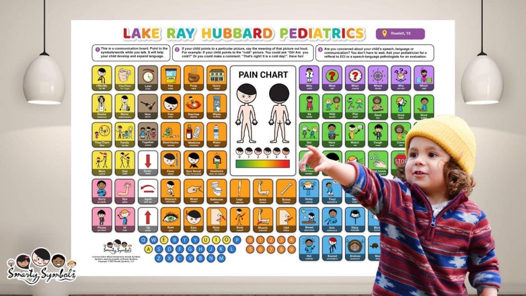 playground communication boards for pediatrician medical